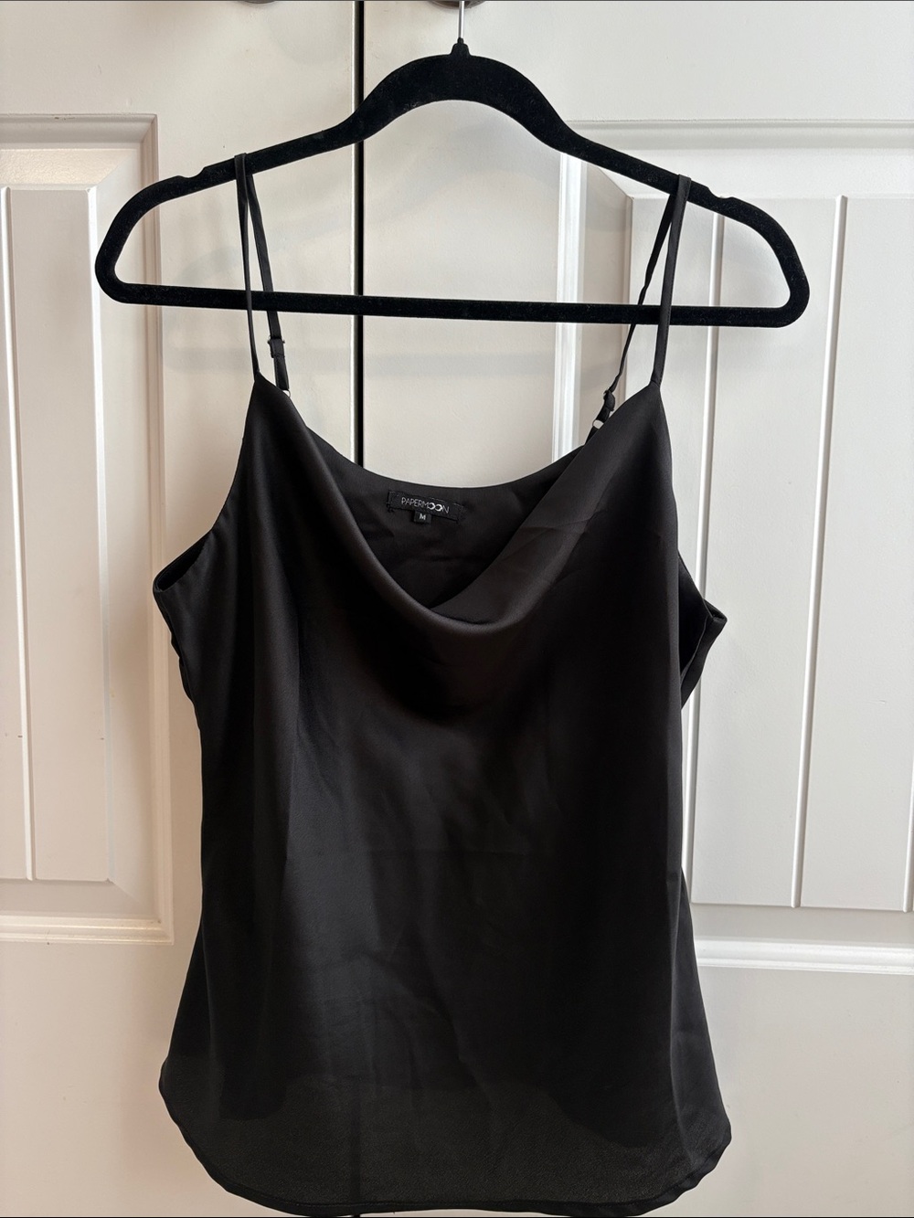 Papermoon Black Cowl Neck Camisole